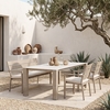 Leilani Rectangular Dining Table in White