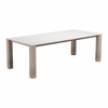 Leilani Rectangular Dining Table in White