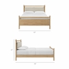 Leni Queen Size Wood Platform Bed Frame