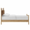 Leni Twin Size Vegan Leather and Wood Platform Bed Frame