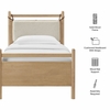 Leni Twin Size Wood Platform Bed Frame