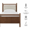 Leni Twin Size Wood Platform Bed Frame