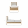 Leni Twin Size Wood Platform Bed Frame