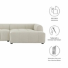 Liana Right-Facing Upholstered Fabric Modular Sofa with Chaise