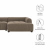 Liana Right-Facing Upholstered Fabric Modular Sofa with Chaise