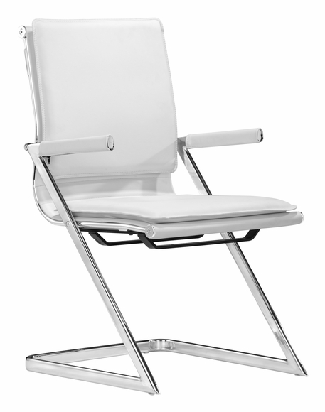 Lider Plus Conference Chair Set of 2 in White