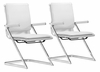 Lider Plus Conference Chair Set of 2 in White