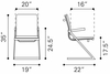 Lider Plus Conference Chair Set of 2 in White