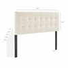 Lily Stain-Resistant Performance Velvet King Size Headboard