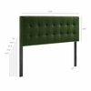 Lily Stain-Resistant Performance Velvet Queen Size Headboard