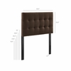 Lily Stain-Resistant Performance Velvet Twin Size Headboard