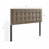 Lily Upholstered King Size Headboard