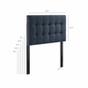 Lily Upholstered Twin Size Headboard
