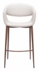 Limay Barstool in Beige & Walnut