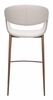 Limay Barstool in Beige & Walnut