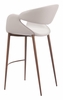 Limay Barstool in Beige & Walnut
