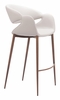 Limay Barstool in Beige & Walnut