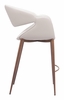 Limay Counter Stool in Beige & Walnut