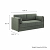 Linden Upholstered Heathered Chenille Sofa