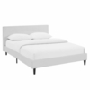 Linnea Queen Vinyl Bed in White
