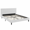 Linnea Queen Vinyl Bed in White
