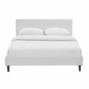 Linnea Queen Vinyl Bed in White