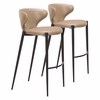 Lino Barstool - Set of 2 in Taupe