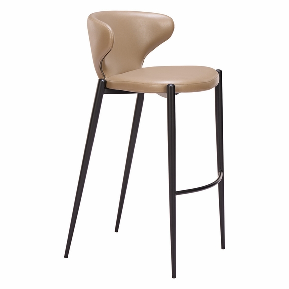 Lino Barstool - Set of 2 in Taupe