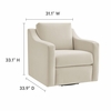 Liora Performance Velvet Armchair