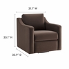 Liora Performance Velvet Armchair