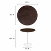 Lippa 20" Round Wood Grain Side Table