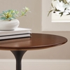 Lippa 20" Round Wood Grain Side Table-MID-5689 in Black Walnut