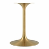 Lippa 24inch Square Dining Table in Gold White