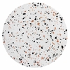 Lippa 28" Round Terrazzo Coffee Table in White White