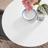 Lippa 28inch Round Dining Table in Gold White MID-3208