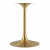 Lippa 28inch Round Dining Table in Gold White MID-3208