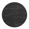 Lippa 36 Inch Artificial Marble Coffee Table in Rose Black