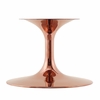 Lippa 36 Inch Artificial Marble Coffee Table in Rose Black
