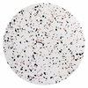 Lippa 36" Round Terrazzo Coffee Table in White White