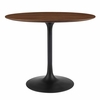 Lippa 36" Round Walnut Dining Table in Black Walnut