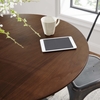 Lippa 36" Round Walnut Dining Table in Black Walnut