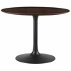 Lippa 40 Inch Wood Dining Table in Black Cherry Walnut