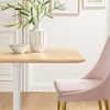 Lippa 40" Square Dining Table in White Natural