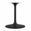 Lippa 47 Inch Wood Dining Table in Black Natural