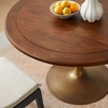 Lippa 48" Round Pedestal Solid Wood Dining Table