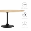 Lippa 60 Inch Wood Dining Table in Black Natural