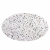 Lippa 60" Oval Terrazzo Dining Table in Black White