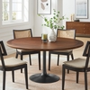 Lippa 60" Round Pedestal Solid Wood Dining Table