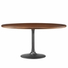Lippa 60" Round Pedestal Solid Wood Dining Table