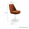 Lippa Swivel Dining Performance Velvet Side Chair